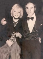 Paris 1972- Rita and great singer- song writer Charles Aznavour