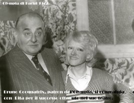 1972- Parigi- Rita con Bruno Cocquatrix patron de l'Olympia