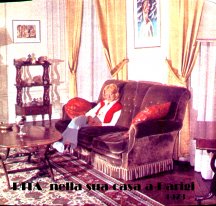 RITA NELLA SUA CASA A PARIGI 1973